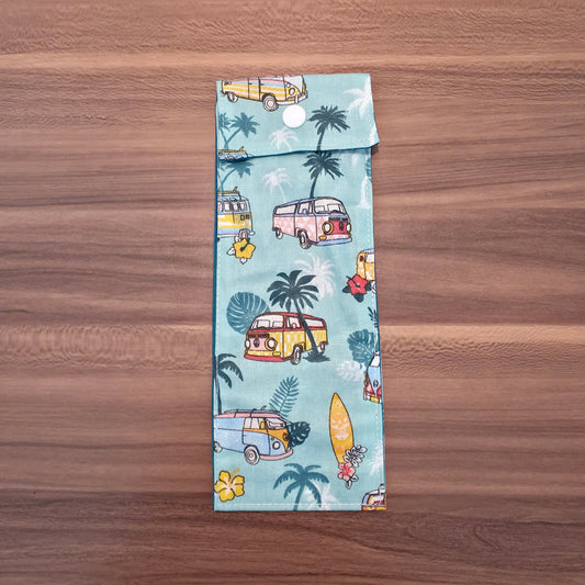 Étui à brosse à dent van bleu