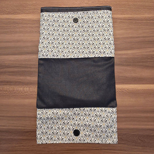 Pochette à savon eventail doré