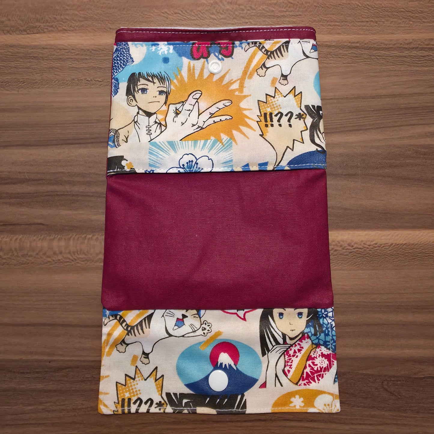 Pochette à savon manga blanc